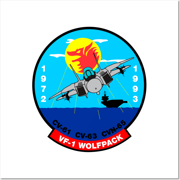 F-14 Tomcat - VF-1 Wolfpack  1972 -1993 Wall Art by TomcatGypsy